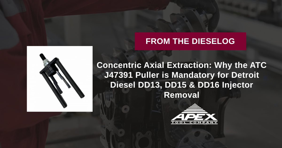 ATC J47391 Heavy Duty Detroit Diesel DD13 DD15 DD16 Fuel Injector Puller Tool J-47391